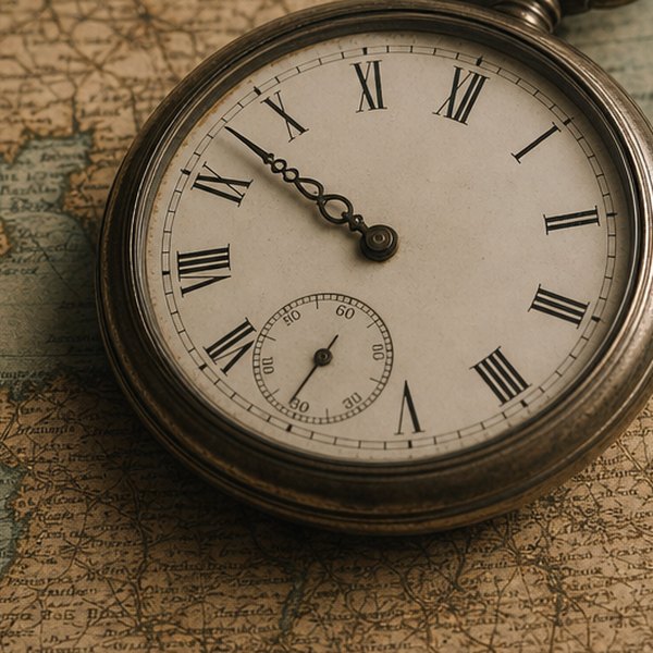 Clock face showing political debate concept — detail
