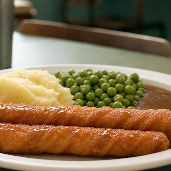 Turkey twizzler on plate with legislation documents — detail