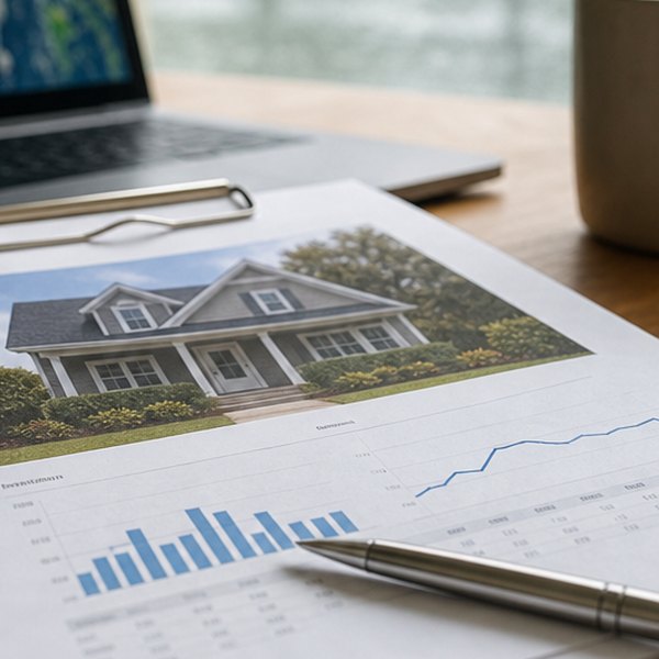 Mortgage document with weather forecast data — detail